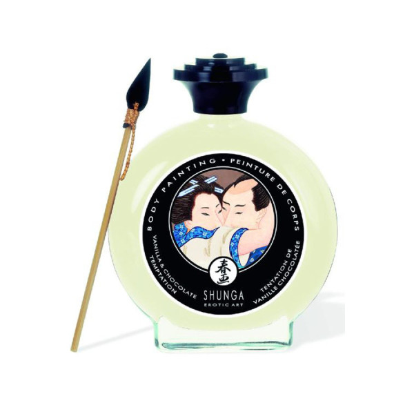 Peinture de corps comestible vanille chocolat blanc 100ml 